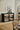 Nordal - VIVA skab, lavt med 2 låger – sort – B148 × D44 × H96,5 cm