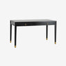 Nordal - EMS skrivebord med 2 skuffer, S – sort – L140 × B70 × H78 cm