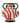 Bloomingville - Betiva Vase, Multifarvet, Stentøj - Ø23,5 × H25,5 cm