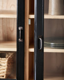 Nordal - VIVA skab, 2 låger – sort – B149 × D44 × H210 cm