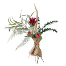 Bloomingville - Crown Buket, Rød, Kunstige Blomster - Ø30 × H80 cm