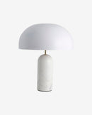 Nordal - ATLAS bordlampe med hvid marmor – Ø40 × H49 cm