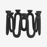 Nordal - APLIN lysestage – sort – Ø31 × H19,5 cm
