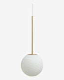 Nordal - SETH pendel – mat hvid – Ø25 × H68 cm