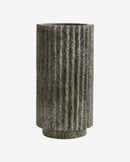Nordal - LOON vase – grøn marmor – Ø12 × H24 cm