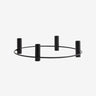 Nordal - IRONA lysestage, til 4 lys – sort – Ø35,5 × H8 cm