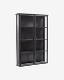Nordal - DOWNTOWN vægskab – sort – L80 × D20 × H121 cm