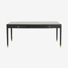 Nordal - EMS skrivebord med 2 skuffer, L – sort – L179 × B90 × H77 cm