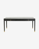 Nordal - EMS skrivebord med 2 skuffer, L – sort – L179 × B90 × H77 cm