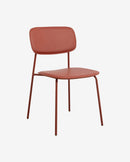 Nordal - ESA spisebordsstol – rustrød – B45 × D50 × H79 cm