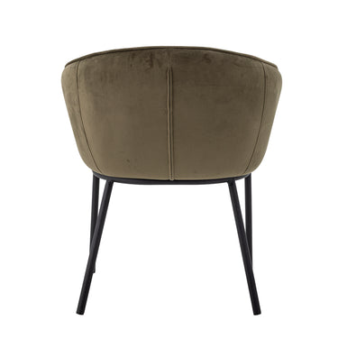 Bloomingville - Cortone Spisebordsstol, Grøn, Genanvendt polyester - L60 × H76 × B63 cm