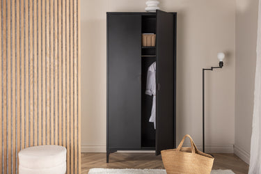 Venture Home - Piring Garderobeskab, sort 85x183x45cm - Bolig og Haven