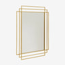 Nordal - SQUARE spejl – messing – B76 × D2 × H97 cm