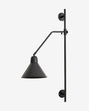 Nordal - BUCK væglampe – sort – Ø20 × H82 cm