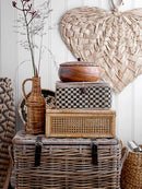 Bloomingville - Lally Æske m/låg, Natur, Rattan - L32 × H9 × B17/L39 × H15,5 × B24 cm, sæt med 2