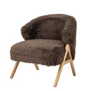 Bloomingville - Camino Loungestol, Brun, FSC® 100%, Gummitræ - L68 × H80 × B70 cm
