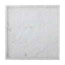 Bloomingville - Majsa Fad, Hvid, Marmor - L35 × H3 × B35 cm