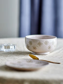 Bloomingville - Snowie Skål, Natur, Stentøj - Ø13 × H7 cm, sæt med 4