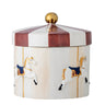 Bloomingville - Merry-go-round Krukke m/låg, Multifarvet, Stentøj - Ø19,5 × H20,5 cm