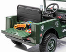 Megaleg Army Classic Adventure Elbil – 4x12V Motor, Gummihjul og Lædersæde