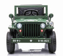 Megaleg Army Classic Adventure Elbil – 4x12V Motor, Gummihjul og Lædersæde