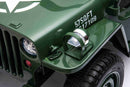 Megaleg Army Classic Adventure Elbil – 4x12V Motor, Gummihjul og Lædersæde
