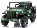 Megaleg Army Classic Adventure Elbil – 4x12V Motor, Gummihjul og Lædersæde