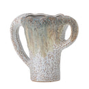 Bloomingville - Ledger Vase, Grøn, Stentøj - L26 × H21 × B15 cm