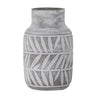 Bloomingville - Saku Vase, Grå, Keramik - Ø17 × H27,5 cm