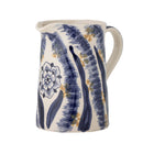 Bloomingville - Anuuk Vase, Blå, Stentøj - Ø14,5xL22 × H21 cm