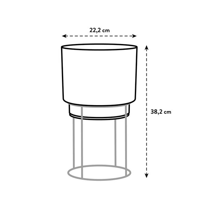 Elho - B.for studio, Plantestativ, Ø22cm, H38cm, Rød