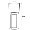 Elho - B.for studio, Plantestativ, Ø30cm,H69cm, Rød