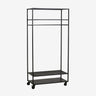 Nordal - ALTA garderobestativ i jern – sort – B93 × D45 × H190 cm