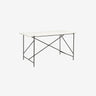 Nordal - DEE skrivebord – hvid marmor – L142 × B70 × H76 cm