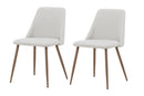 Venture Home Night Dining Chair 2-pack - Mocca  / Beige Linen - Bolig og Haven
