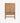 Nordal - MERGE skab, natur med rattan – B100 × D50 × H160 cm