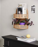 Nordal - KUTA rattan hylde, Large - natur