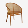Nordal - MOSSO spisebordsstol – lysebrun – B58 × D54 × H77 cm
