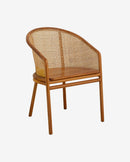 Nordal - MOSSO spisebordsstol – lysebrun – B58 × D54 × H77 cm