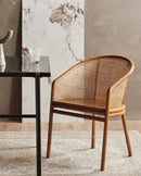 Nordal - MOSSO spisebordsstol – lysebrun – B58 × D54 × H77 cm