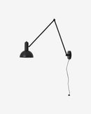 Nordal - FREYA væglampe – sort – L65 × D20 × H70 cm