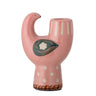 Bloomingville - Trudy Lysestage, Rosa, Stentøj - L9 × H12,5 × B6 cm