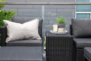 Venture Home - Quad loungesæt, sort, stål