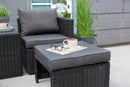 Venture Home - Quad loungesæt, sort, stål