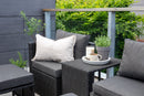 Venture Home - Quad loungesæt, sort, stål