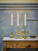 Bloomingville - Sauda Lysestage, Guld, Jern - L12 × H20 × B9,5 cm, sæt med 3