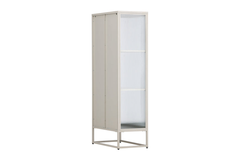 Venture Home - Garis Højt Vitrineskab - Beige, B 70 × H 160 × D 40 cm