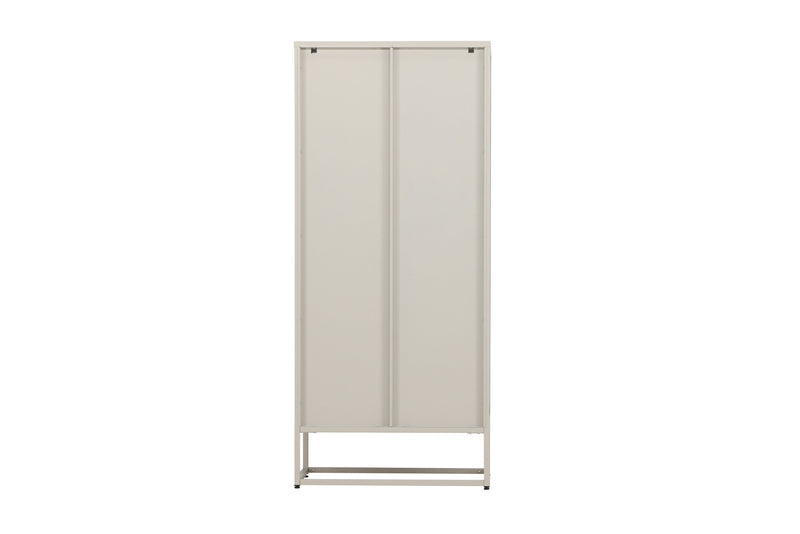 Venture Home - Garis Højt Vitrineskab - Beige, B 70 × H 160 × D 40 cm