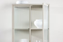 Venture Home - Garis Højt Vitrineskab - Beige, B 70 × H 160 × D 40 cm
