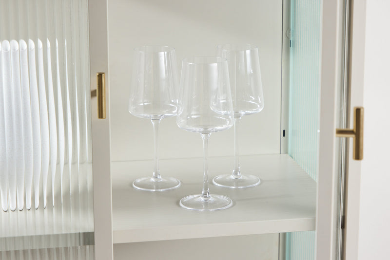 Venture Home - Garis Højt Vitrineskab - Beige, B 70 × H 160 × D 40 cm